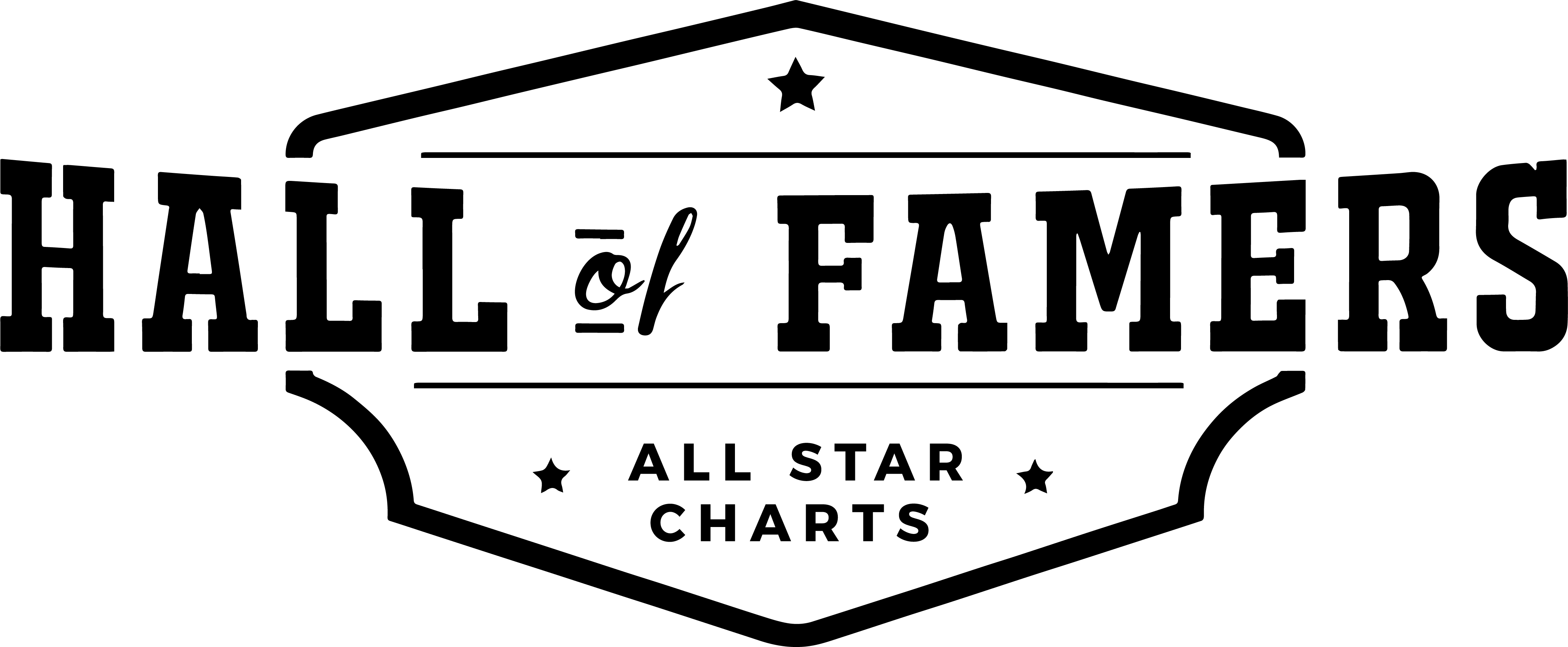 hall of famers logo, dark
