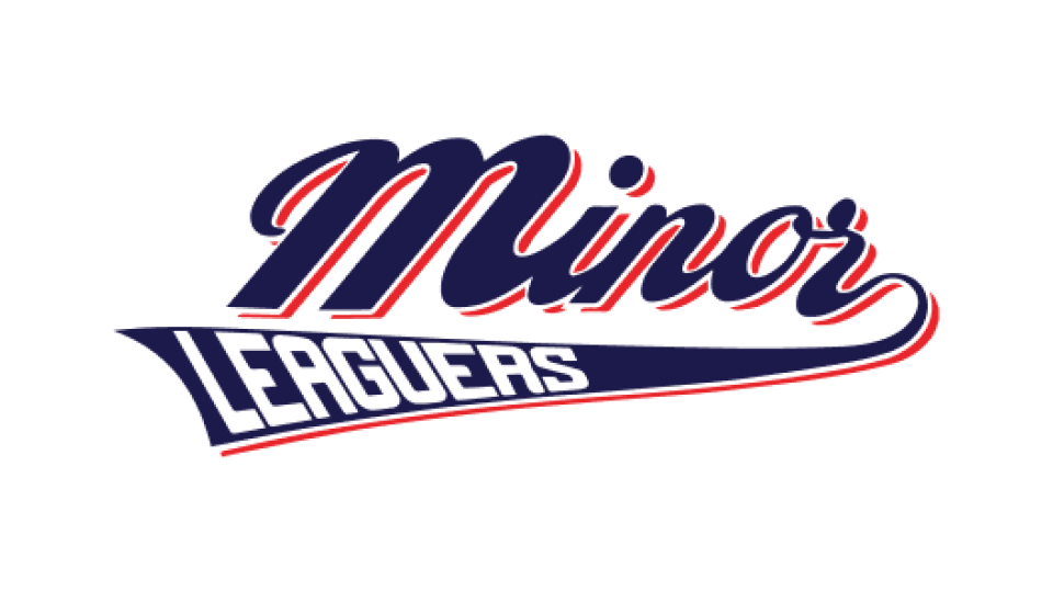 minor leaguers logo, dark