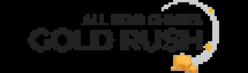 all star charts gold rush logo, dark