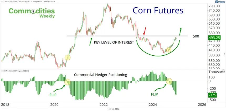 Corn COT Chart (02.14.2025)