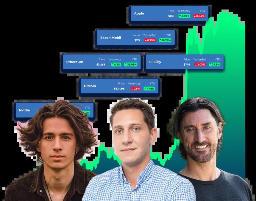 all star charts premium hero with steve, sean, and louis