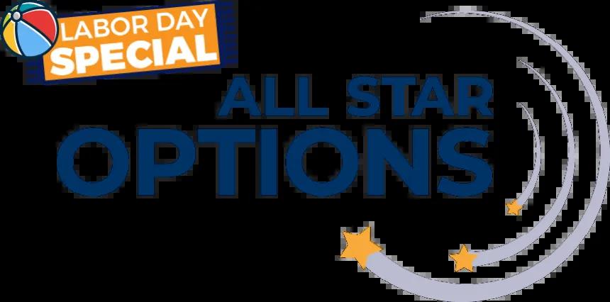all star options labor day logo