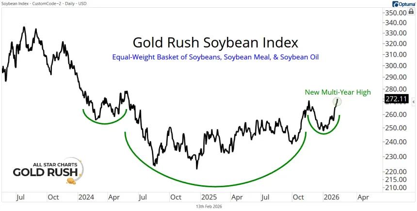 Gold Rush Soybean Index Chart (02.13.2026)