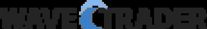 Wave Trader logo with a curved wave in the middle