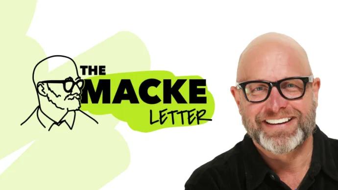 the macke letter logo with jeff macke